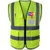 Yellow Logo - Class 2 Mesh High Visibility Safety Reflective Vest with Pocket