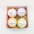 4 Pieces/Gift Box Handmade Organic Bath Bombs