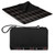 Black Tartan Pattern with Black Flap - Blanket Tote - Outdoor Picnic Blanket