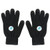 Black/Charcoal Gray Logo - Knit Touch Screen Gloves