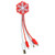 Custom PVC 4 In 1 Charging Cable Any Shape and Color