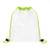 Lime Green - Clear PVC Drawstring Backpack