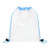 Light Blue - Clear PVC Drawstring Backpack