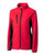 Red/Black - Clique Narvik Eco Stretch Softshell Full Zip Womens Jacket