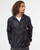 Black Camouflage Blank - Independent Trading Co Unisex Lightweight Quarter-Zip Windbreaker Pullover Jacket