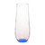 Blue - 8 oz. USA Made Libbey Stemless Champagne Flute Glasses.