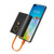Black Blank - Portable Charger Power Bank w/Charging Cable