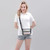 Clear/Black Blank - Stadium Approved Clear PVC Crossbody Purse Bag (8.4"x5.5"x 3.3")