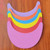Visors for Kid Women Adjustable Foam Visor with Coil Band Colorful Sun Visor Hat Golf Sun Protection