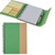 Lime/Kraft Blank - Eco Magnetic Notebook W/ Sticky Notes & Pen