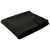 Black - 260 GSM Polar Fleece Throw Blanket with Matching Whipstitch Trim 50"x 60"