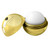 Gold - Metallic Finish Round Lip Balm