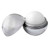 Silver Blank - Metallic Finish Round Lip Balm