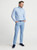 Cottage Blue/White Blank Front Lifestyle - Peter Millar® Perth Sugar Stripe Performance Quarter-Zip