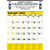 Commercial Contractor Calendar: Yellow & Black 2025, 2+ Imprint Colors