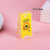 Warning Sign Shaped Acrylic Album Clip Bag Binder Sealing Clip Food Bag Clamp-Two Sides Printing