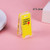 Warning Sign Shaped Acrylic Album Clip Bag Binder Sealing Clip Food Bag Clamp-Two Sides Printing