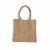 Natural Beige Blank Flat View - Square Jute Tote Bag