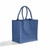 Navy Blue Blank Side - Square Jute Tote Bag