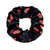 Black/Red - Full Color Hair Scrunchie