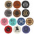 Round Various Logo - Laserable Leatherette Patch with Adhesive