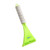 Green/White Logo - Foam Grip Plastic Car Snow Shovel