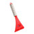 Red/White Logo - Foam Grip Plastic Car Snow Shovel