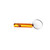 Yellow Blank - Small Aluminum Whistle w/Carabiner