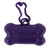Purple - Bone Shaped Pet Bag Dispenser - 1 Color Imprint
