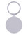 Bamboo & Metal Round Keychain