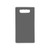 Dark Gray Blank Front View - 13" Rectangular Foam Kneeling Pad