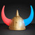 Imprinted Warrior Viking Helmet w/ Light Up Horns - Domestic Imprint