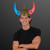 Imprinted Warrior Viking Helmet w/ Light Up Horns - Domestic Imprint