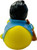 YELLOW W/BLUE BACK OF THE TAIL - Rubber King Of Rock -N- Roll Duck