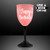 8 Oz. Imprinted LED Wine Glass w/ Classy Black Base - Domestic Print
