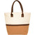 Two-Tone Jute Beach Tote Bags (17.5"x13.5")