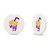 White Logo - Absorbing Stone Car Coaster