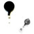 Translucent Black Blank - Retractable Badge Holder with Alligator Clip