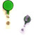 Translucent Green Blank - Retractable Badge Holder with Alligator Clip
