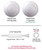 2 Ball Pillow Pack w/2 White Golf Balls & Six 2 3/4" Golf Tees