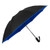 Blank Royal Blue/Black Blank - The Color Flip Inverted Folding Umbrella - Auto-Open, Reverse Auto-Closing