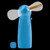 Light Blue - Pre-Programmed Handheld Flash Message LED Fan