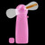 Pink - Pre-Programmed Handheld Flash Message LED Fan