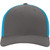 Charcoal & Neon Blue - Richardson 110 R-Flex Truck Cap w/ Patches or Embroidery
