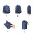 Navy Blue - Waterproof Folding Water Bottle Bag
