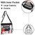 Clear/Black Blank - Clear PVC Crossbody Handbag With Inner Mesh Zip Pocket