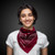 Burgundy Cotton Paisley Bandanas