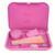 Dark Pink Blank - Plastic Grinder Stick Cigarette Rolling Tray with Funnel Set