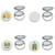 PU Leather Folding Compact Makeup Mirror