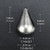 Stainless Steel Teardrop Pill Storage Keychain